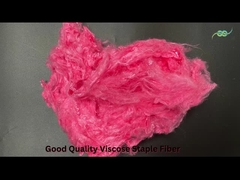 Off White Flame Retardant Viscose Staple Fiber 64mm Untuk Kain Non Woven