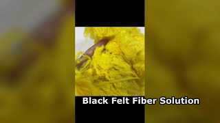 Serat Stapel Viscose Kuning 1,67D×51mm, Serat Selulosa Regenerasi Bernapas Lembut untuk Pemintalan & T