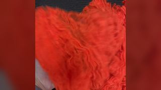 Vivid Orange Polyester Tow 2D, Serat Luntur Dicelup Dope untuk Pakaian Kerja Keselamatan & Produksi Tekstil