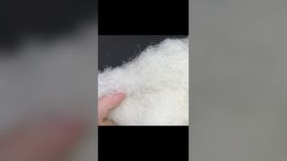 Serat Pokok Katun Keras Kaku Perawan, Furnitur Crimp Tinggi Mendukung Bahan Baku Tekstil