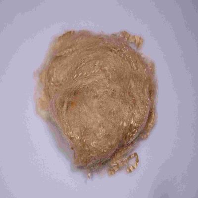 Beli PET daur ulang 4080 4D Serat Staple Pendek 64mm Brown Untuk Penggunaan Industri pembuatan online
