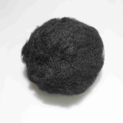Beli Daur ulang PET Solid 4080 Polyester Short Cut Fiber 15D Hitam Serat Staple pembuatan online