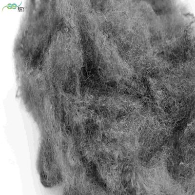 Beli Mikrofiber Kelas A 65mm Serat poliester berongga Abu-abu Hitam Bahan pengisi PSF pembuatan online