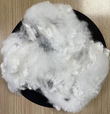 Harga yang bagus Virgin Polyester Staple Fiber 6D 65mm Putih Tahan Air Mata Tinggi on line