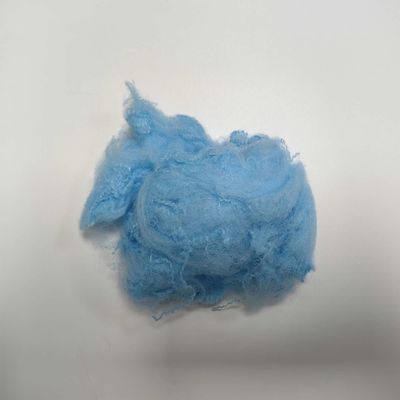 Harga yang bagus Nontoxic Blue Polyester Synthetic Fiber Flame Retardant 76mm PP Fiber Staple on line