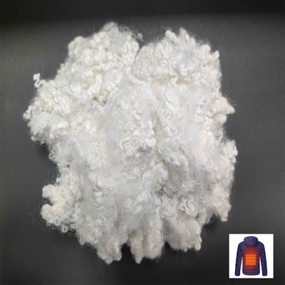 Harga yang bagus Far Infrared Polyester Man Made Fiber 3D Putih PSF Dengan Crimp Disesuaikan on line