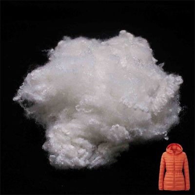 Harga yang bagus Serat Staple Polyester Konjugasi Kerongkongan Non-Fluorescent Silicone Untuk Padding on line