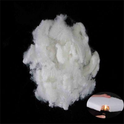 Harga yang bagus Serat Staple Polyester Virgin Serat tahan api Nontoxic 7D Untuk Padding on line