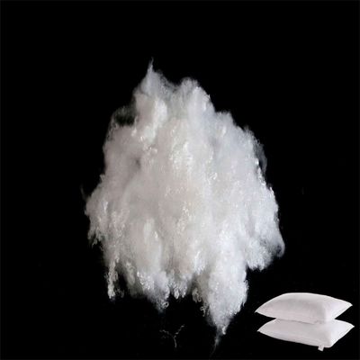 Harga yang bagus Serat Staple Polyester 3D HCS Serat Putih Nyaman Untuk Mainan Isi on line
