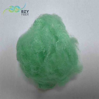 Harga yang bagus Fiber Polyester Non-Toksik Ringan Hijau Dope Warna Diisi Untuk Padding on line
