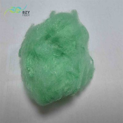 Harga yang bagus PET Daur Ulang Polyester Serat Staple Hijau 2.5D PSF Untuk Produksi Benang on line