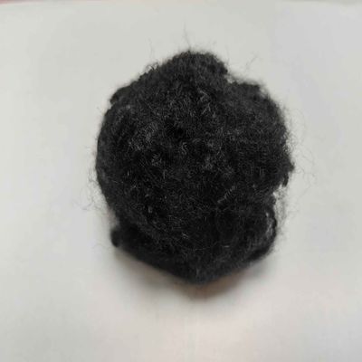 Harga yang bagus Serat tahan api hitam 51mm PSF Serat Staple Polyester Kelas A on line