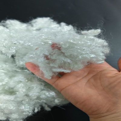 Harga yang bagus Serat HCS daur ulang 7D*64mm Serat Staple Polyester Silikonisasi on line