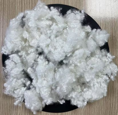 Harga yang bagus Daur Ulang Serat Staple Polyester Konjugasi Kerongkong 7D 32mm on line