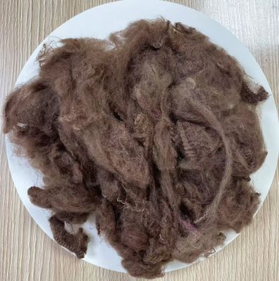 kualitas Daur ulang Polyester Serat Staple 2.5D 51mm Kopi Hitam pabrik