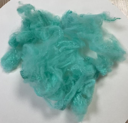 Harga yang bagus Sertifikat OEKO-TEX Serat Polyester Daur Ulang 2.5D 51mm Aqua on line