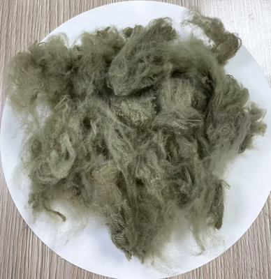 Harga yang bagus Recycled Polyester Staple Fiber with 255-265°C Melting Point and Last Fastener 4 Or Above in Army Green on line