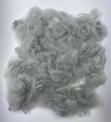 Harga yang bagus Recycled Polyester Staple Fiber 2.5D 51mm Grey with Moisture Regain 0.4% and Last Fastener 4 Or Above on line