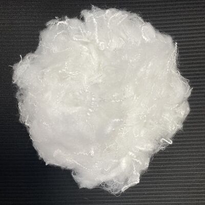 Harga yang bagus 1.5D × 32mm High Elastic Fluffy Eco-Friendly Polyester Staple Fiber untuk Down-Like Imitasi Serat Isi Imitasi serat on line