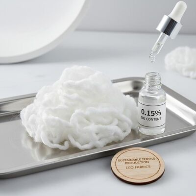 Harga yang bagus Serat Staple Polyester Daur Ulang Berlapis Silikon dengan Kandungan Minyak 0,15% dan Kelembaban Serat Rendah untuk Tekstil Berkelanjutan on line