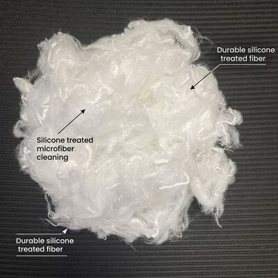 Harga yang bagus Serat mikro (diobati dengan minyak silikon),0.5D × 32MM Silikon Diobati Mikrofiber, Ultra Fine Super Soft Staple Fiber untuk Pembersih Kain on line